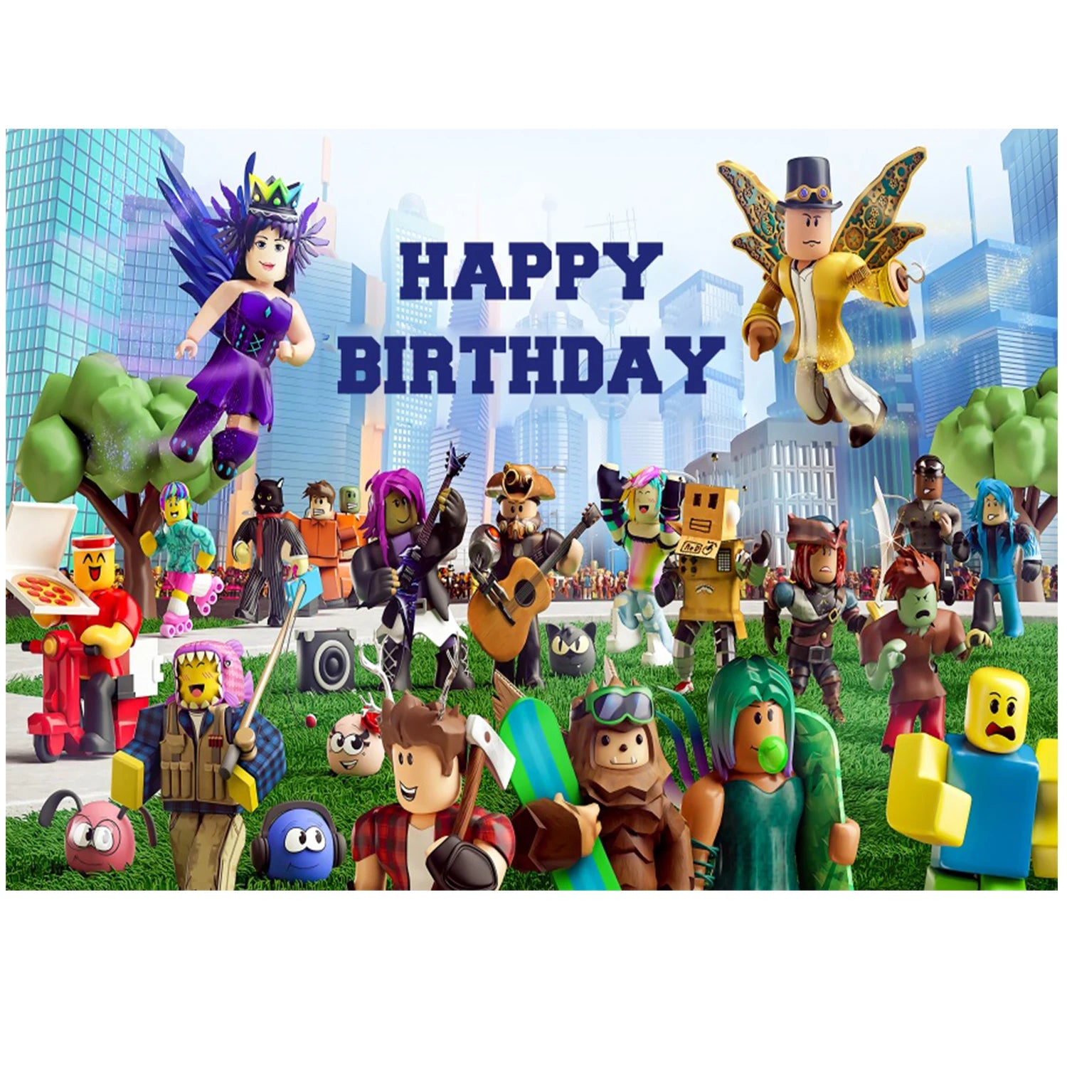 Blox theme Game Party Decoration Backdrops